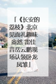 《长安的荔枝》北京见面礼趣味盎然 雷佳音岳云鹏现场认领卧龙凤雏