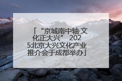 “京城南中轴·文化正大兴” 2025北京大兴文化产业推介会于成都举办