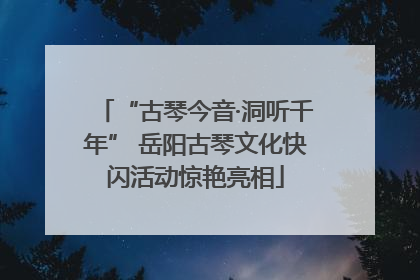 “古琴今音·洞听千年” 岳阳古琴文化快闪活动惊艳亮相