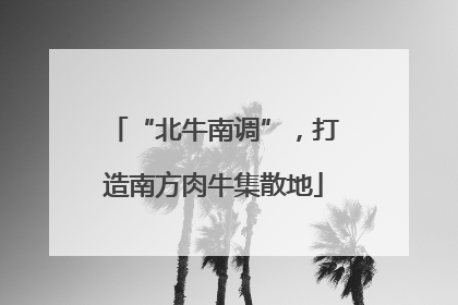 “北牛南调”，打造南方肉牛集散地