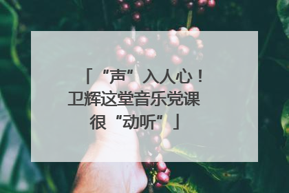 “声”入人心！卫辉这堂音乐党课很“动听”