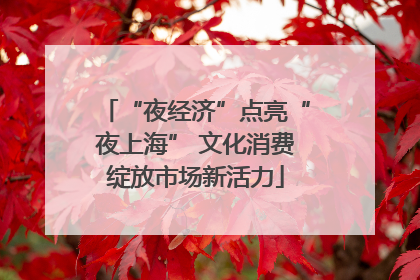 “夜经济”点亮“夜上海” 文化消费绽放市场新活力