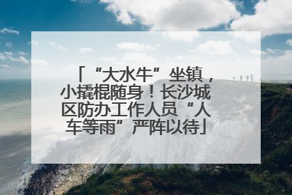 “大水牛”坐镇，小撬棍随身！长沙城区防办工作人员“人车等雨”严阵以待