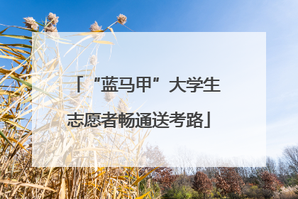 “蓝马甲”大学生志愿者畅通送考路