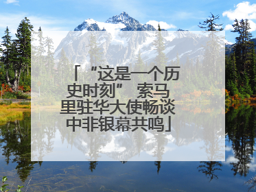 “这是一个历史时刻” 索马里驻华大使畅谈中非银幕共鸣