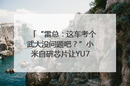 “雷总：这车考个武大没问题吧？”小米自研芯片让YU7会学习｜汽车科技