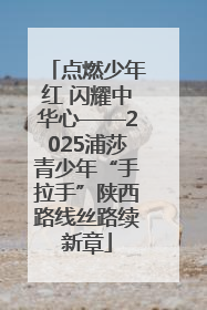 点燃少年红 闪耀中华心——2025浦莎青少年“手拉手”陕西路线丝路续新章