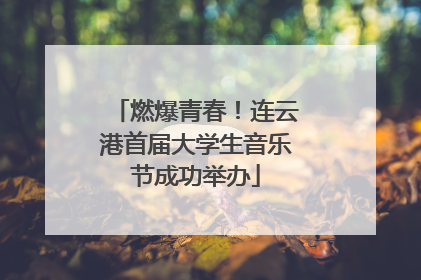燃爆青春！连云港首届大学生音乐节成功举办