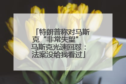 特朗普称对马斯克“非常失望” 马斯克光速回怼：法案没给我看过