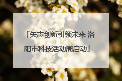 矢志创新引领未来 洛阳市科技活动周启动