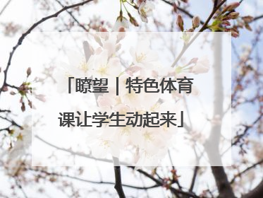 瞭望｜特色体育课让学生动起来