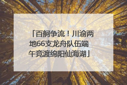 百舸争流！川渝两地66支龙舟队伍端午竞渡绵阳仙海湖