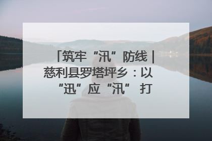 筑牢“汛”防线｜慈利县罗塔坪乡：以“迅”应“汛” 打赢暴雨防御战