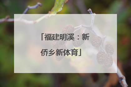 福建明溪：新侨乡新体育