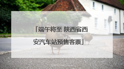 端午将至 陕西省西安汽车站预售客票
