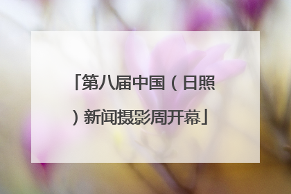 第八届中国（日照）新闻摄影周开幕
