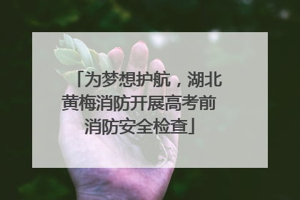 为梦想护航，湖北黄梅消防开展高考前消防安全检查