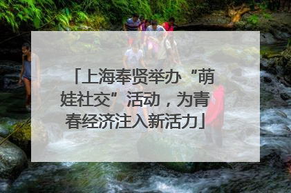 上海奉贤举办“萌娃社交”活动，为青春经济注入新活力