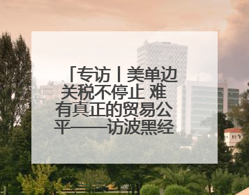 专访丨美单边关税不停止 难有真正的贸易公平——访波黑经济学家伊戈尔