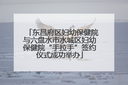 东昌府区妇幼保健院与六盘水市水城区妇幼保健院“手拉手”签约仪式成功举办
