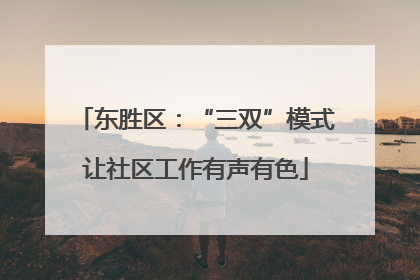 东胜区：“三双”模式让社区工作有声有色