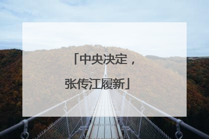 中央决定，张传江履新