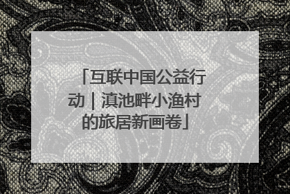 互联中国公益行动｜滇池畔小渔村的旅居新画卷
