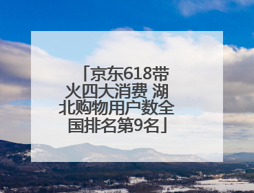 京东618带火四大消费 湖北购物用户数全国排名第9名