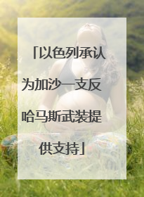 以色列承认为加沙一支反哈马斯武装提供支持