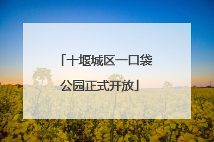 十堰城区一口袋公园正式开放