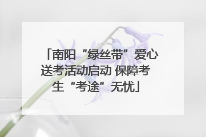 南阳“绿丝带”爱心送考活动启动 保障考生“考途”无忧
