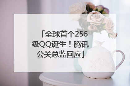 全球首个256级QQ诞生！腾讯公关总监回应