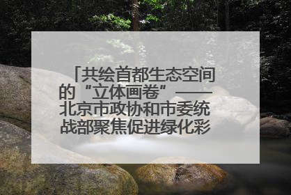 共绘首都生态空间的“立体画卷”——北京市政协和市委统战部聚焦促进绿化彩化美化生态空间建设联合协商议政