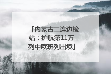 内蒙古二连边检站：护航第11万列中欧班列出境