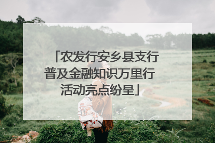农发行安乡县支行普及金融知识万里行活动亮点纷呈