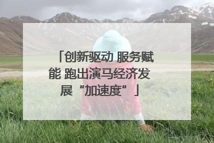 创新驱动 服务赋能 跑出演马经济发展“加速度”