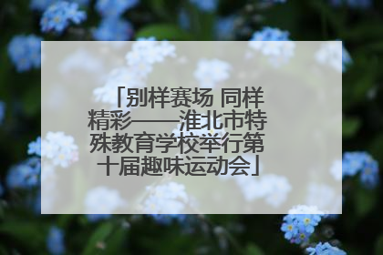 别样赛场 同样精彩——淮北市特殊教育学校举行第十届趣味运动会