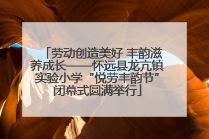 劳动创造美好 丰韵滋养成长——怀远县龙亢镇实验小学“悦劳丰韵节”闭幕式圆满举行