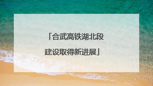 合武高铁湖北段建设取得新进展
