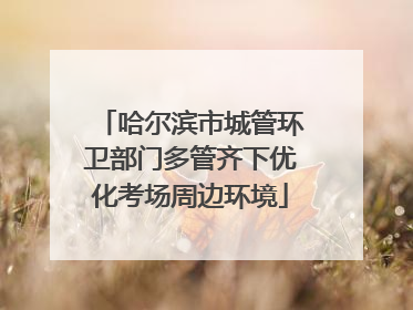 哈尔滨市城管环卫部门多管齐下优化考场周边环境