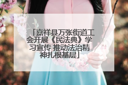 嘉祥县万张街道工会开展《民法典》学习宣传 推动法治精神扎根基层