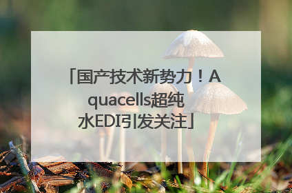 国产技术新势力！Aquacells超纯水EDI引发关注