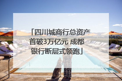 四川城商行总资产首破3万亿元 成都银行断层式领跑