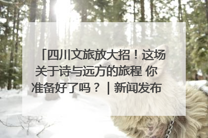 四川文旅放大招！这场关于诗与远方的旅程 你准备好了吗？｜新闻发布最前线·深一度