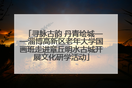 寻脉古韵 丹青绘城——淄博高新区老年大学国画班走进章丘明水古城开展文化研学活动