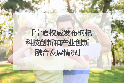 宁夏权威发布枸杞科技创新和产业创新融合发展情况