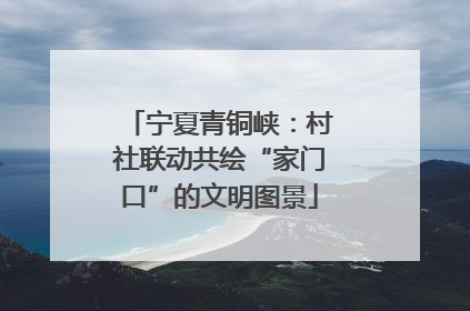 宁夏青铜峡：村社联动共绘“家门口”的文明图景