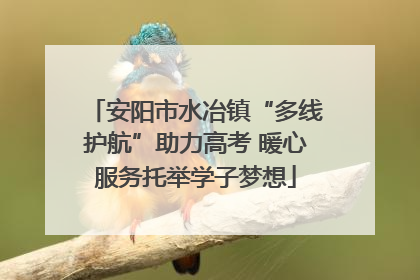 安阳市水冶镇“多线护航”助力高考 暖心服务托举学子梦想
