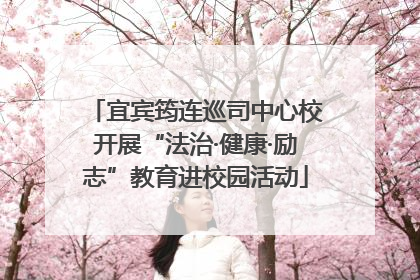 宜宾筠连巡司中心校开展“法治·健康·励志”教育进校园活动