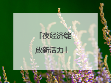 夜经济绽放新活力